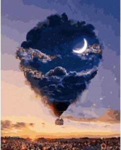 Opakowanie Malowanie po numerach - Dom w chmurach 40x50cm