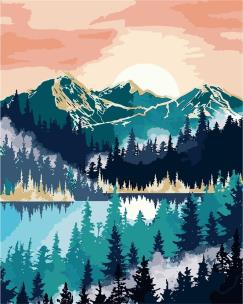 Opakowanie Malowanie po numerach - Doskonały wschód 40x50cm