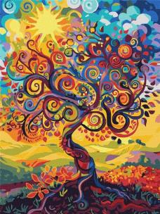Opakowanie Malowanie po numerach - Drzewo życia 30x40cm