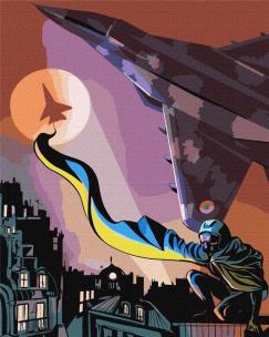 Opakowanie Malowanie po numerach - Duch Kijowa 40x50