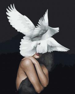 Opakowanie Malowanie po numerach - Dusza gołębia 40x50 cm