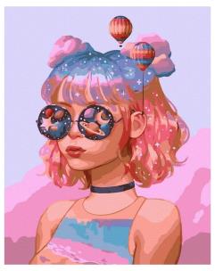 Opakowanie Malowanie po numerach - Dziewczyna w okularach