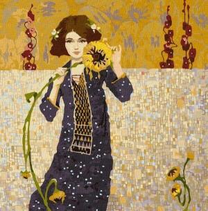 Opakowanie Malowanie po numerach -Dziewczyna ze słonecznikiem