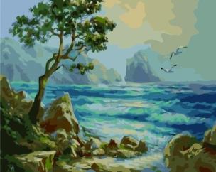 Opakowanie Malowanie po numerach - Dzika plaża 30x40cm