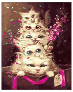 Opakowanie Malowanie po numerach - Emocjonalne kocięta 40x50