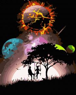 Opakowanie Malowanie po numerach Fantastyczny Krajobraz