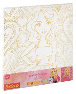 Opakowanie Malowanie po numerach + farby Girl