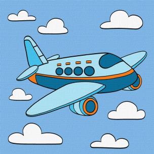 Opakowanie Malowanie po numerach - Fascynujący lot 25x25cm