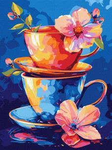 Opakowanie Malowanie po numerach - Filiżanki 30x40cm