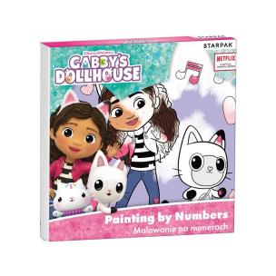 Malowanie po numerach Gabby's Dollhouse 20x20cm. Wydawca: Starpak. Multiszop.pl Opakowanie Malowanie po numerach Gabby's Dollhouse 20x20cm