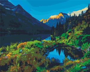 Opakowanie Malowanie po numerach - Górskie tereny 40x50cm