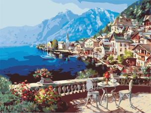 Opakowanie Malowanie po numerach - Góry nad morzem 40x50cm