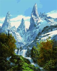 Opakowanie Malowanie po numerach - Góry zimą 30x40cm