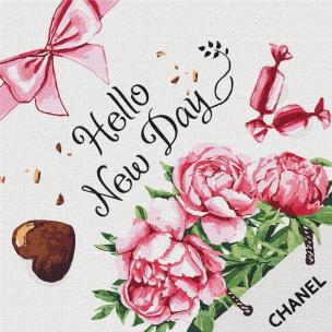 Opakowanie Malowanie po numerach - Hello new day 40x40cm