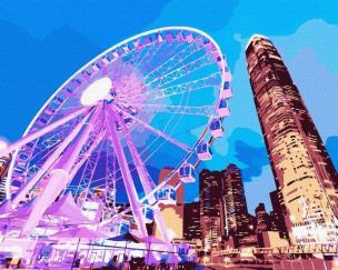 Opakowanie Malowanie po numerach - Hongkong nocą 40x50cm