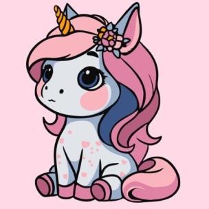 Malowanie po numerach - Jednorożec 25x25cm. Wydawca: Qbee. Multiszop.pl Opakowanie Malowanie po numerach - Jednorożec 25x25cm