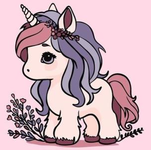 Malowanie po numerach - Jednorożec 25x25cm. Wydawca: Qbee. Multiszop.pl Opakowanie Malowanie po numerach - Jednorożec 25x25cm