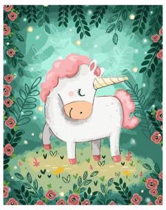 Opakowanie Malowanie po numerach - Jednorożec 40x50