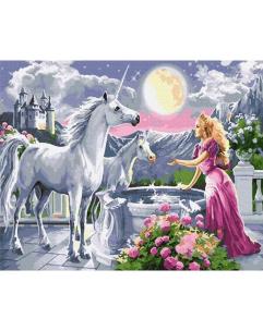 Opakowanie Malowanie po numerach - Jednorożec 40x50cm