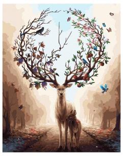 Opakowanie Malowanie po numerach - Jeleń wróżka 40x50cm