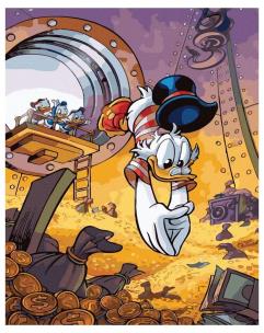 Opakowanie Malowanie po numerach - Kaczor Sknerus 40x50cm