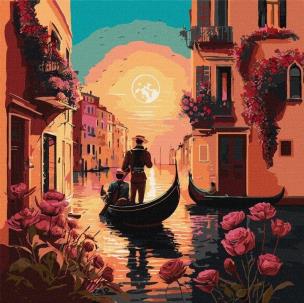 Opakowanie Malowanie po numerach - Kanały Wenecji 40x40cm