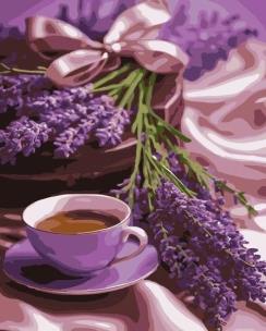 Malowanie po numerach - Kawa Lawendowa 40x50cm. Wydawca: Qbee. Multiszop.pl Opakowanie Malowanie po numerach - Kawa Lawendowa 40x50cm