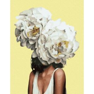 Opakowanie Malowanie po numerach - Kobieta w piwonii 40x50cm