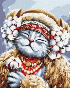 Opakowanie Malowanie po numerach - Kocia zima 40x50cm