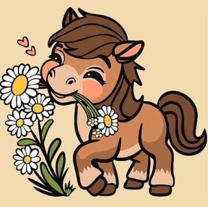 Malowanie po numerach - Konyachka 25x25cm. Wydawca: Qbee. Multiszop.pl Opakowanie Malowanie po numerach - Konyachka 25x25cm