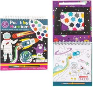 Malowanie po numerach kosmos. Wydawca: Floss & Rock. Multiszop.pl Opakowanie Malowanie po numerach kosmos
