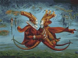 Opakowanie Malowanie po numerach - Król i Królowa 30x40cm