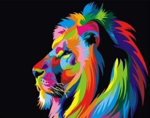 Opakowanie Malowanie po numerach - Król zwierząt 40x50cm