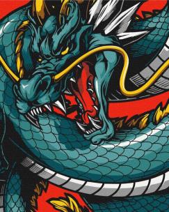 Opakowanie Malowanie po numerach Królewski smok