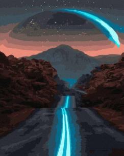 Opakowanie Malowanie po numerach - Księżycowa droga 40x50 cm