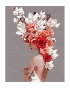 Opakowanie Malowanie po numerach - Kwiatowa tiara 40x50cm