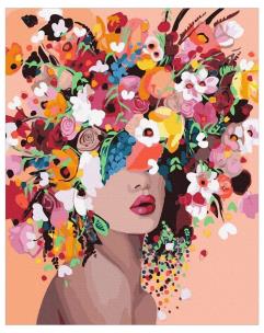 Opakowanie Malowanie po numerach - Kwitnące piękno 40x50cm