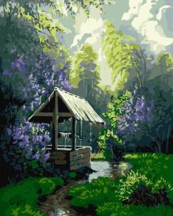 Malowanie po numerach - Letni deszcz 40x50cm. Wydawca: Qbee. Multiszop.pl Opakowanie Malowanie po numerach - Letni deszcz 40x50cm