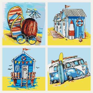 Opakowanie Malowanie po numerach - Letnie przygody 40x40