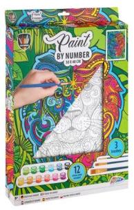 Opakowanie Malowanie po numerach - lew canvas