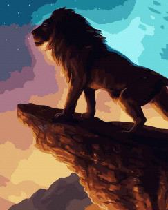 Opakowanie Malowanie po numerach - Lew na górze 40x50cm