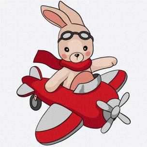 Opakowanie Malowanie po numerach - Little pilot Kids 25x25cm