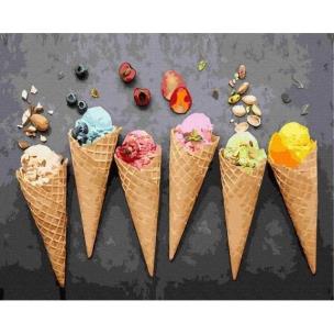 Opakowanie Malowanie po numerach - Lody 40x50cm