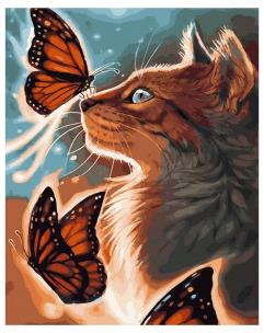 Opakowanie Malowanie po numerach - Lśniący kot 40x50cm