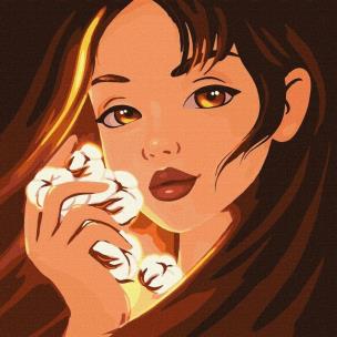 Opakowanie Malowanie po numerach - Magiczna bawełna 40x40cm