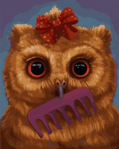 Opakowanie Malowanie po numerach - Mała sowa 40x50cm