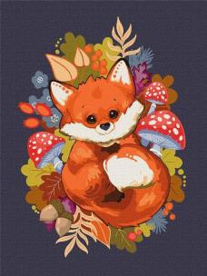 Opakowanie Malowanie po numerach - Mały Lis 30x40cm