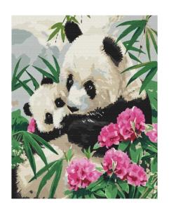 Opakowanie Malowanie po numerach - Mama panda... 40x50cm