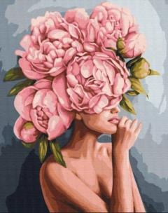 Opakowanie Malowanie po numerach - Maska kwiatowa 40x50cm