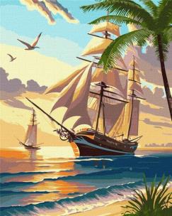 Opakowanie Malowanie po numerach - Morski cruise 40x50cm